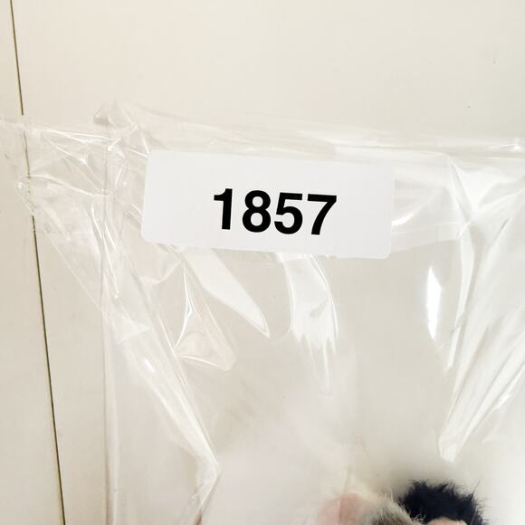 Vintage 1992 Tyco Kitty Kitty Kittens Cat Gray Black Purring Purs Stuffed Animal - Picture 8 of 8